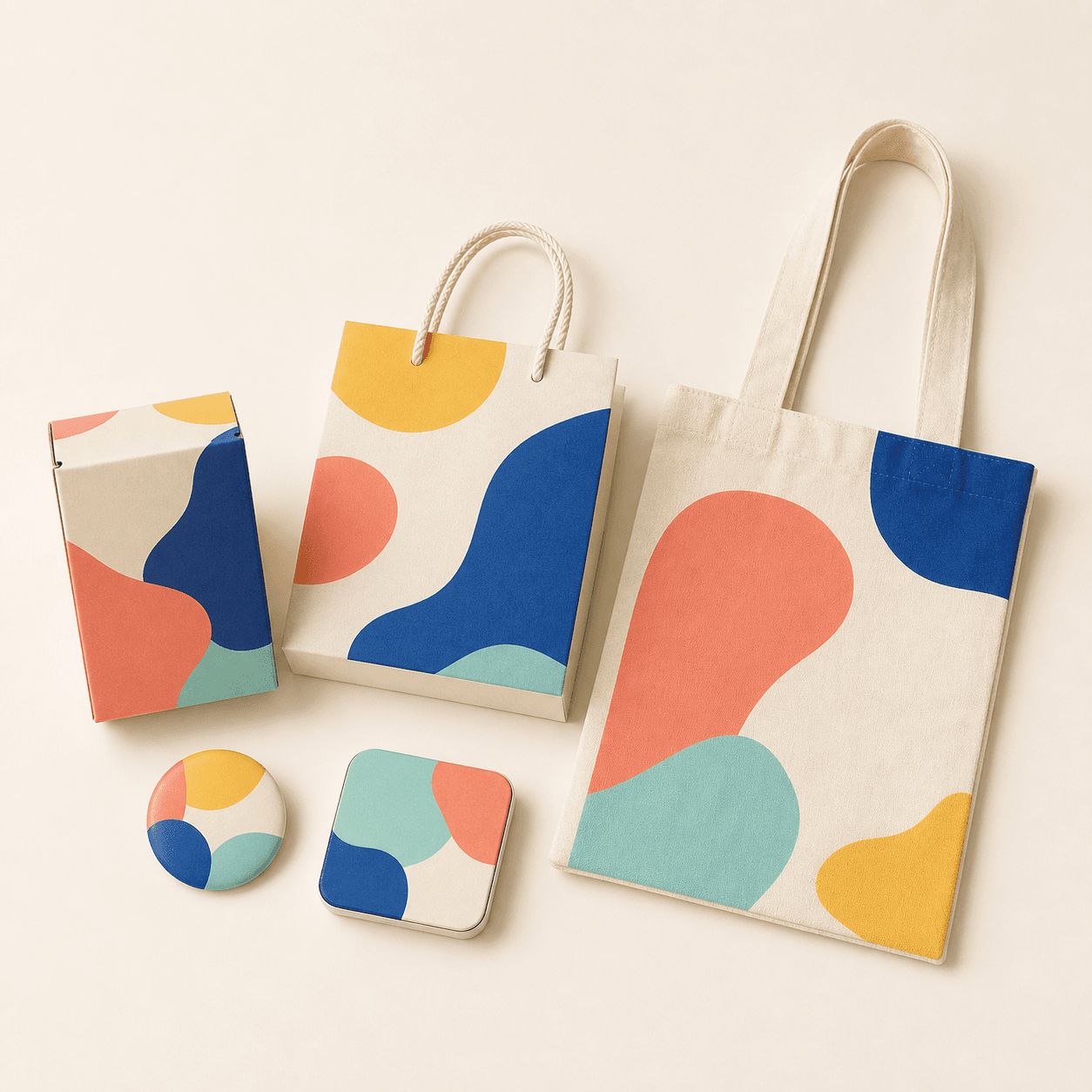 칼라박스/판촉물 대표 인쇄물 목업